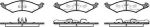 Remsa 0527.00 комплект тормозных колодок, дисковый тормоз на FORD USA TAURUS (P5_)