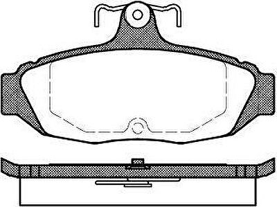 Remsa 0528.00 комплект тормозных колодок, дисковый тормоз на FORD USA TAURUS (P5_)