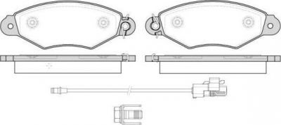 Remsa 0643.30 комплект тормозных колодок, дисковый тормоз на RENAULT KANGOO (KC0/1_)