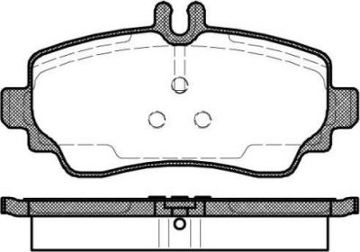 Remsa 0650.02 комплект тормозных колодок, дисковый тормоз на MERCEDES-BENZ A-CLASS (W168)