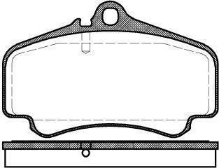 Remsa 0863.00 комплект тормозных колодок, дисковый тормоз на PORSCHE 911 (997)