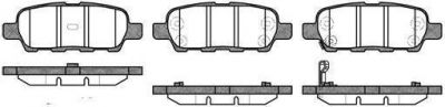 REMSA Колодки торм зад NISSAN MURANO/TEANA/X-TRAIL/QASHQAI/RENAULT KOLEOS (44060AL585, 0876.01)