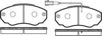 REMSA Колодки передние FIAT Ducato Sollers (280mm диск) (425242, 0960.01)