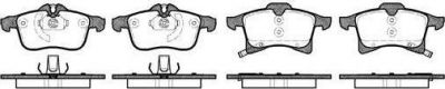 REMSA Колодки передние OPEL Astra H/Corsa D/Zafira B/155.4x70.6/t=20.3mm (1605992, 1036.02)