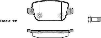 REMSA Колодки задние FORD S-Max 07->/VOLVO S60 10->/LAND ROVER 06-> (1682005, 1256.00)