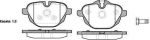 REMSA Колодки задние 5-Serie (F10/F11)/X3(F25) all 10- (34216796741, 1421.00)