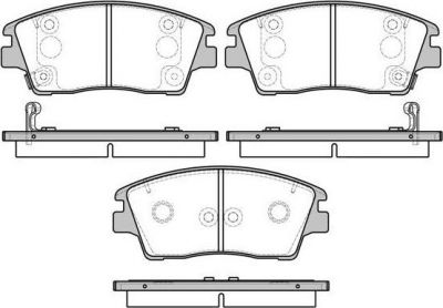 Remsa 1676.02 комплект тормозных колодок, дисковый тормоз на HYUNDAI TUCSON (TLE)
