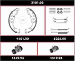 Remsa 3101.02 комплект тормозов, барабанный тормозной механизм на TOYOTA YARIS VERSO (_NLP2_, _NCP2_)