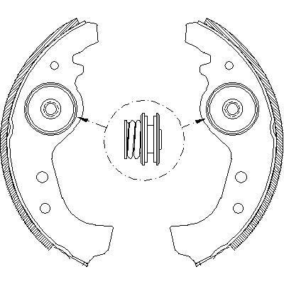Remsa 4015.01 комплект тормозных колодок на FIAT UNO (146A/E)