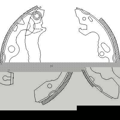REMSA Колодки барабанные FORD FOCUS 1 1.4-1.8 (1075549, 4040.00)