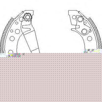 REMSA Колодки барабанные VW G2/B2 Polo/Classic (867698525, 4045.00)
