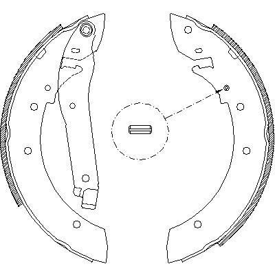 Remsa 4103.00 комплект тормозных колодок на PEUGEOT 505 Break (551D)