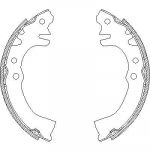 Remsa 4155.00 комплект тормозных колодок на DAIHATSU CUORE VI (L251, L250_, L260_)