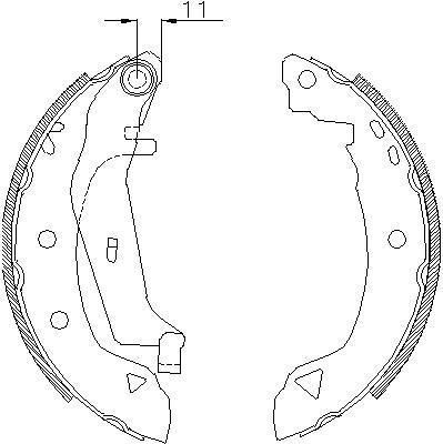 Remsa 4182.02 комплект тормозных колодок на FIAT BRAVA (182)