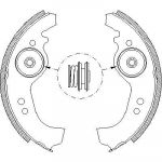 Remsa 4258.01 комплект тормозных колодок на FIAT PANDA (141A_)