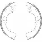 Remsa 4374.00 комплект тормозных колодок на DAIHATSU CHARADE III (G100, G101, G102)