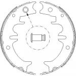Remsa 4431.00 комплект тормозных колодок, стояночная тормозная с на TOYOTA CAMRY (_V2_)
