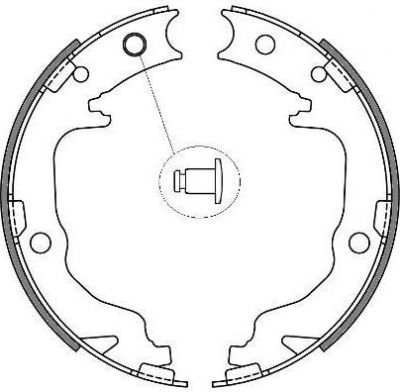 Remsa 4641.00 комплект тормозных колодок, стояночная тормозная с на JEEP COMPASS (MK49)