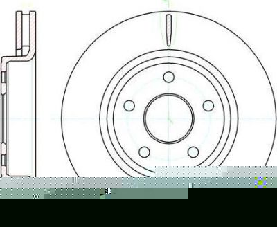 Remsa 61210.10 тормозной диск на VW GOLF V (1K1)