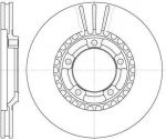 Remsa 61260.10 тормозной диск на MITSUBISHI L 300 фургон (P0_W, P1_W, P0_V, P1_V, P_2V, P2_W)