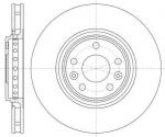 Remsa 61345.10 тормозной диск на RENAULT MEGANE III Grandtour (KZ0/1)