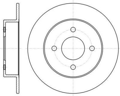 Remsa 61353.00 тормозной диск на NISSAN MICRA II (K11)