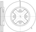 Remsa 6145.10 тормозной диск на NISSAN VANETTE автобус (C22)