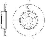 Remsa 61521.10 тормозной диск на MERCEDES-BENZ B-CLASS (W246, W242)
