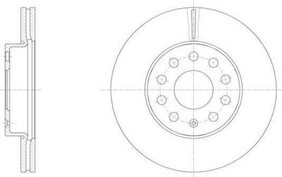 Remsa 61586.10 тормозной диск на VW GOLF SPORTSVAN (AM1)