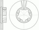 Remsa 6234.11 тормозной диск на NISSAN TRADE c бортовой платформой/ходовая часть