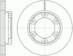 Remsa 6491.10 тормозной диск на TOYOTA LAND CRUISER 80 (_J8_)