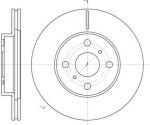 Remsa 6635.10 тормозной диск на TOYOTA YARIS (SCP1_, NLP1_, NCP1_)