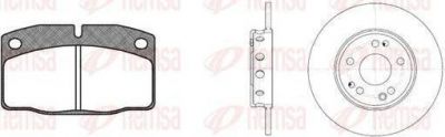 Remsa 8101.01 комплект тормозов, дисковый тормозной механизм на OPEL ASCONA C Наклонная задняя часть (84_, 89_)