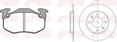 Remsa 8144.02 комплект тормозов, дисковый тормозной механизм на PEUGEOT 206 Наклонная задняя часть (2A/C)