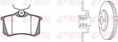 Remsa 8263.28 комплект тормозов, дисковый тормозной механизм на PEUGEOT 208