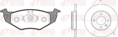Remsa 8609.00 комплект тормозов, дисковый тормозной механизм на VW GOLF III (1H1)