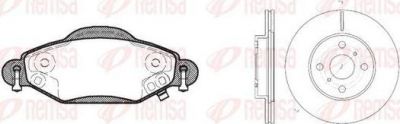 Remsa 8978.00 комплект тормозов, дисковый тормозной механизм на TOYOTA YARIS VERSO (_NLP2_, _NCP2_)