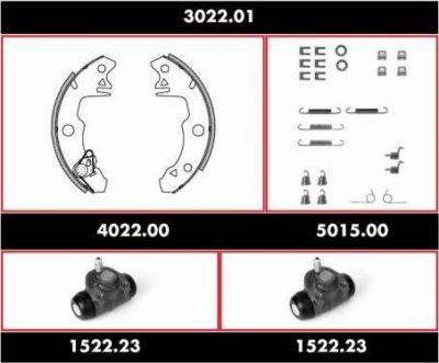 Remsa SPK 3022.01 комплект тормозов, барабанный тормозной механизм на RENAULT 5 (122_)