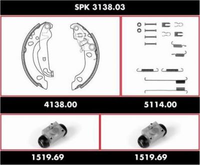 Remsa SPK 3138.03 комплект тормозов, барабанный тормозной механизм на FORD KA (RB_)