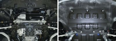 RIVAL RIVAL 111.2353.1 Защита картера, Genesis G90 2016-,V - 3.3; полный привод; Часть 1/Hyundai Genesis 2014-2017,V - 3.0; (111.2353.1)