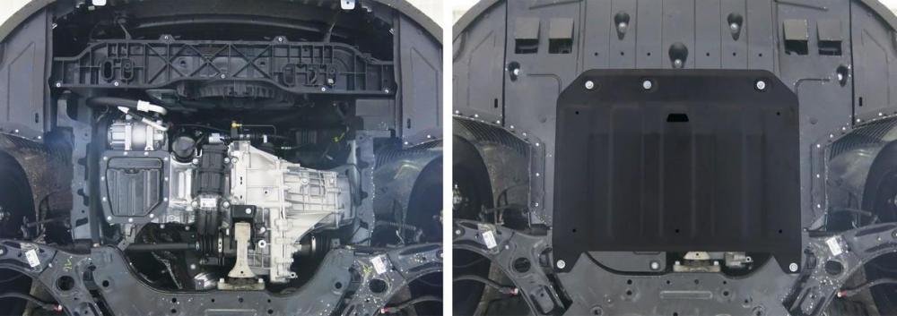 RIVAL RIVAL 111.2836.1 Защита картера + КПП + комплект крепежа, Hyundai i30 2015-2017, V - 1.4 (100л.с.); 1.6 (130л.с)/Kia (111.2836.1)