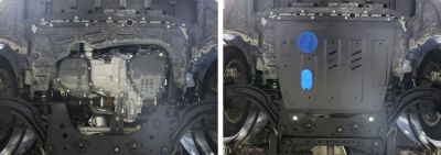 RIVAL RIVAL 111.4151.1 Защита картера + КПП, Nissan Sentra 2014-2017, V - 1.6; АКПП/Nissan Tiida 2015-2016, V -1.6; АКПП (111.4151.1)