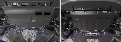 RIVAL RIVAL 111.5115.1 Защита картера + КПП, Skoda Kodiaq 2017-, V - 2.0 (180л.с.)/ Volkswagen Tiguan 2017-,V - 1.4 (125л.с (111.5115.1)