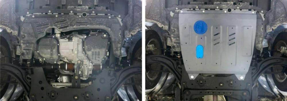 RIVAL RIVAL 333.4151.1 Защита картера + КПП, Nissan Sentra 2014-2017, V - 1.6; АКПП/Nissan Tiida 2015-2016, V -1.6; АКПП (333.4151.1)