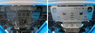 RIVAL RIVAL 333.5710.1.6 Защита радиатора + картера + комплект крепежа, Toyota Fortuner 2017-, V - 2.8d; 2,7; полный привод/T (333.5710.1.6)