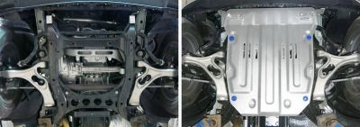 RIVAL 333.5824.2 Защита картера алюм. vw touareg 3,0tdi/3,6fsi 2010-2014/2014>