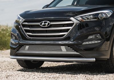 RIVAL RIVAL R.2308.002 Защита переднего бампера d57 + комплект крепежа, RIVAL, Hyundai Tucson 2015- (R.2308.002)