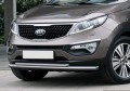 RIVAL RIVAL R.2806.002 Защита переднего бампера d57+d42 + комплект крепежа, RIVAL, Kia Sportage 2010-2014-2015 (R.2806.002)