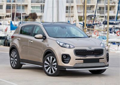 RIVAL RIVAL R.2809.002 Защита переднего бампера d57 + комплект крепежа, RIVAL, Kia Sportage 2016- (R.2809.002)