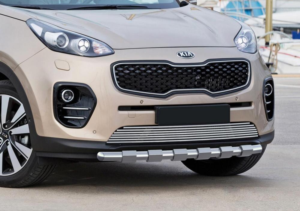 RIVAL RIVAL R.2809.003 Защита переднего бампера d57 усиленная + комплект крепежа, RIVAL, Kia Sportage 2016- (R.2809.003)